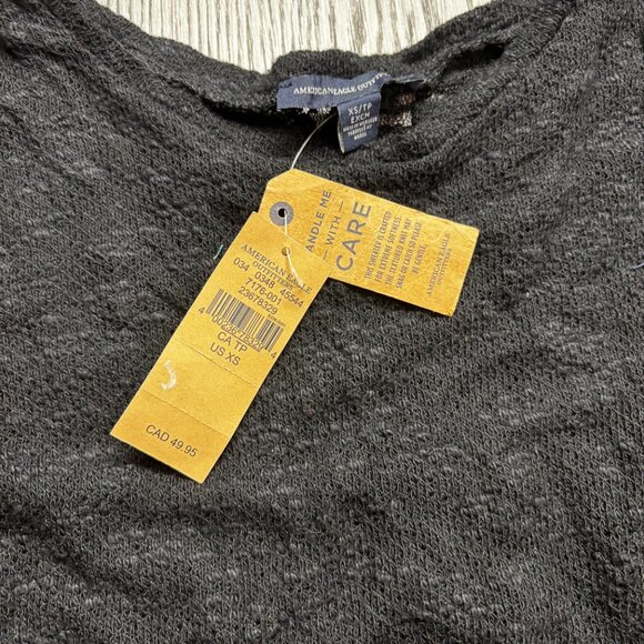 New American Eagle Knit Womens Long Sleeve Shirt XS - Picture 3 of 9